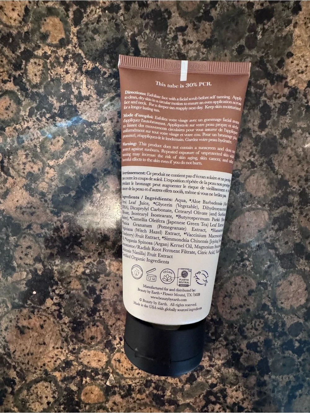 Beauty by Earth Face Tanner Lotion - Tan/Beige